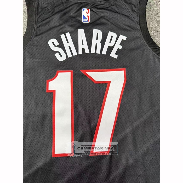 Camiseta Portland Trail Blazers Shaedon Sharpe NO 17 Icon 2025-26 Negro